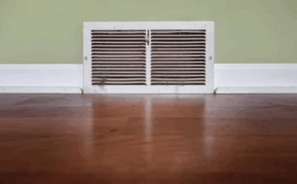 a vent in a room